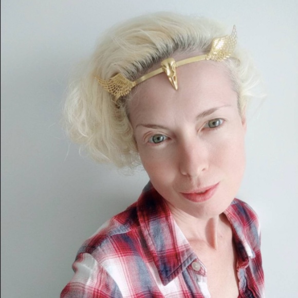 Valkyrie headpiece - Viking masquerade costume cosplay headband - silver or gold - Picture 4 of 6